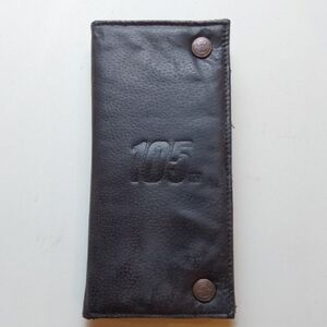 Harley Davidson Anniversary 105th Black Leather Tri Fold Wallet Embossed Logo